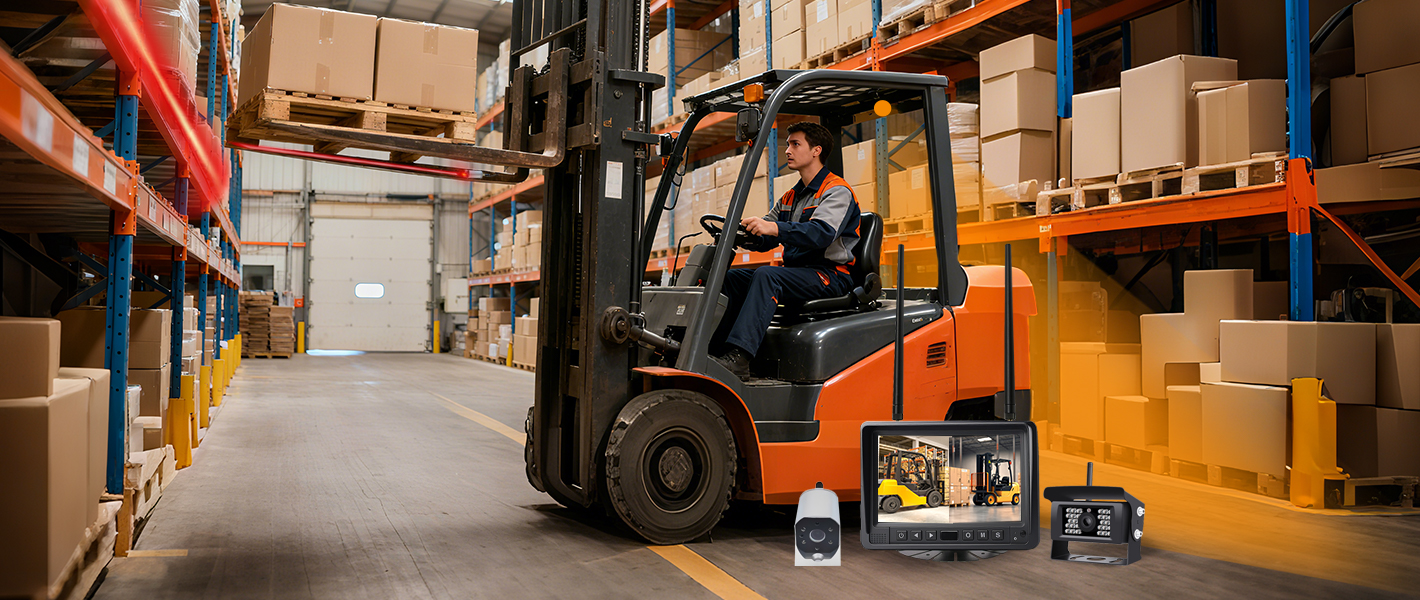 SF-410V Système de caméra laser sans fil pour chariot élévateur